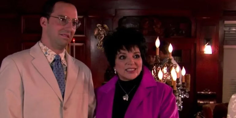 Liza Minnelli as Lucille Austero and Tony Hale as Buster Bluth in Arrested Development