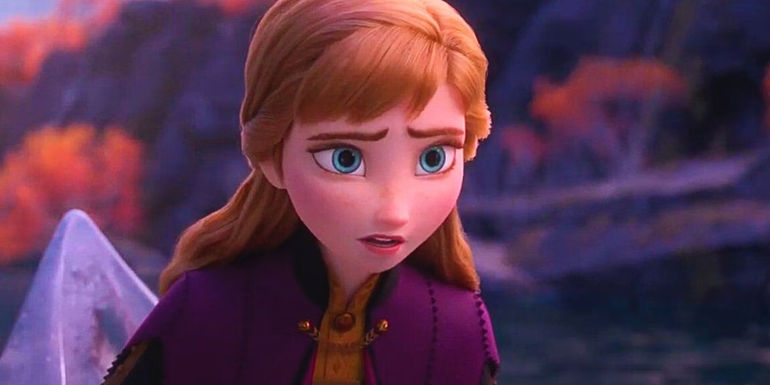 Anna looking concerned in Frozen 2