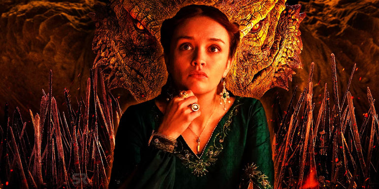 Olivia Cooke as Queen Alicent Hightower in House Of The Dragon 