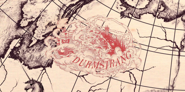 A map showing Wizarding School Durmstrang