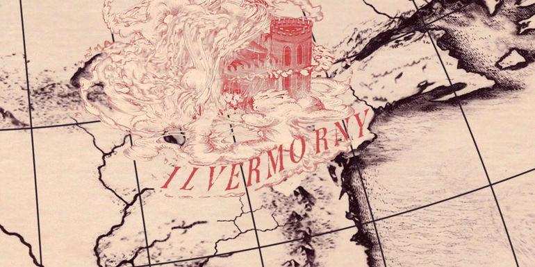 A map showing Wizarding School Ilvermorny