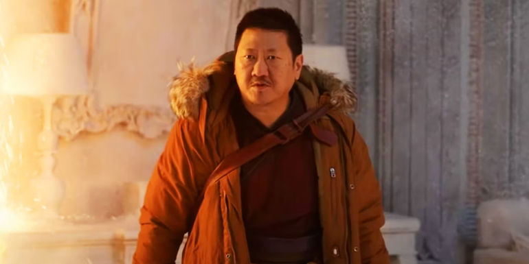 Wong in a big coat in the snow in Spider-Man No Way Home