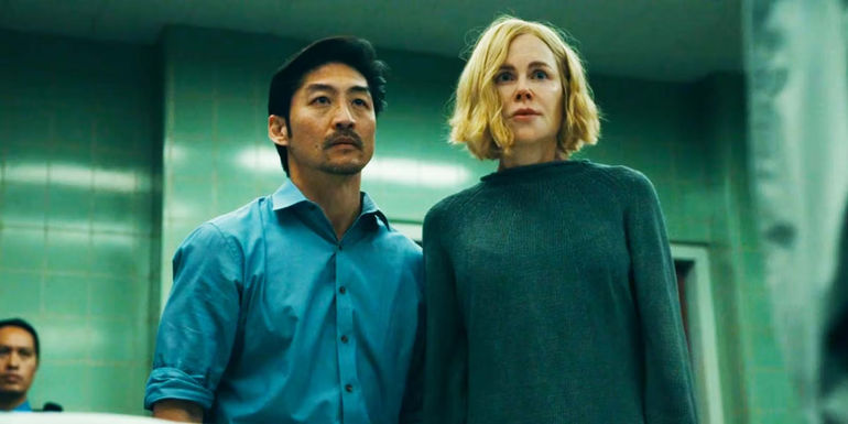 Brian Tee as Clarke and Nicole Kidman as Margaret in Expats episode 4-1