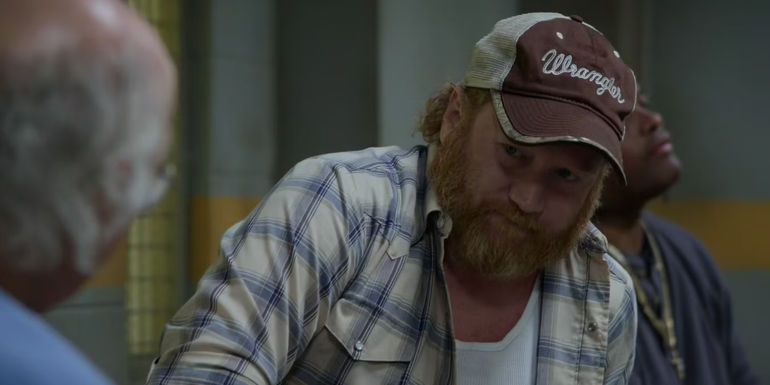 Emmett in jail in Curb Your Enthusiasm