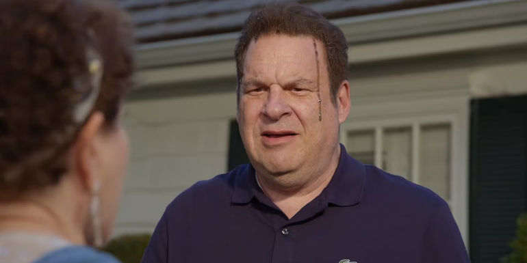 Jeff's hair dye runs in Curb Your Enthusiasm