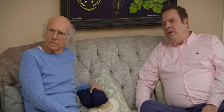 Larry sits with Jeff in Curb Your Enthusiasm