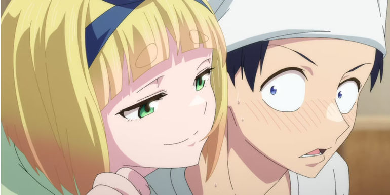 Shushu Suruga messes with Yuuki Wakura in Chained Soldier