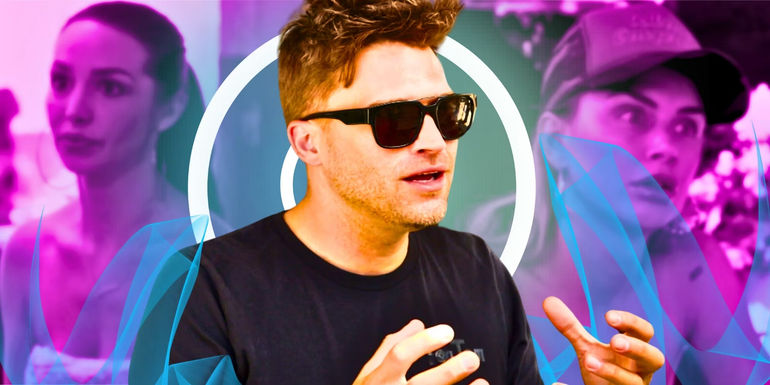 Vanderpump Rules's Tom Schwartz with Schenea and Lala in the background