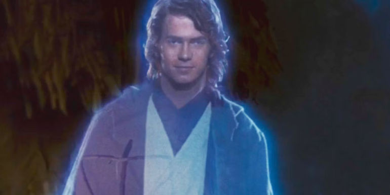 Anakin Skywalker Force Ghost in Return of the Jedi.