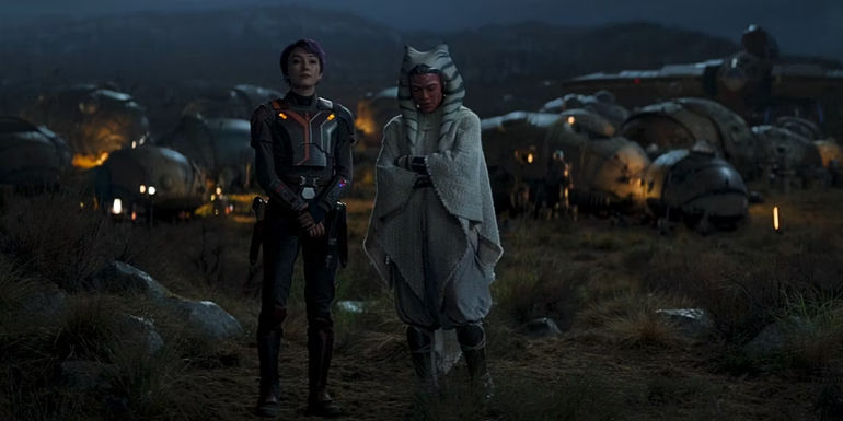 Ahsoka Tano and Sabine Wren trapped on Peridea in Ahsoka episode 8