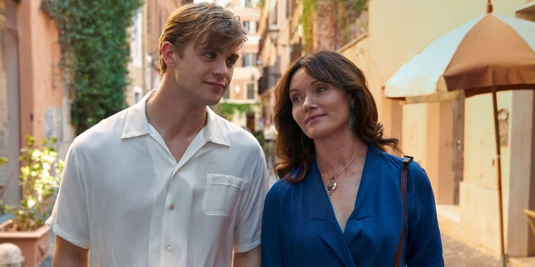 One Day location Rome Dexter and his mother