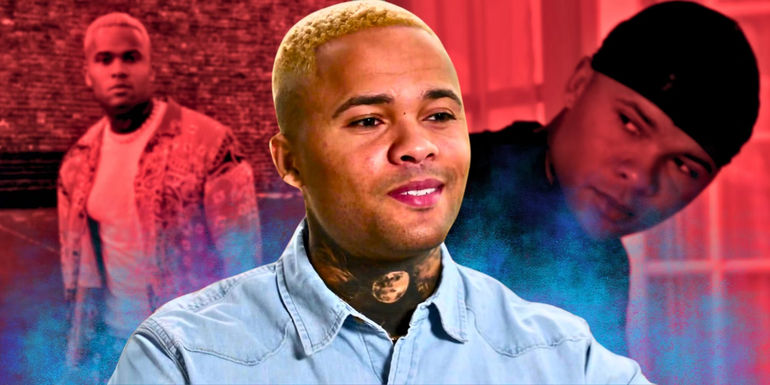 Montage Of 90 Day Fiancé Jibri Bell with red background