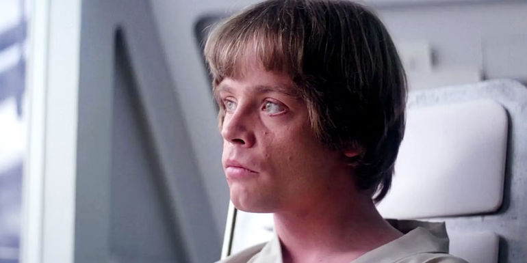 Mark Hamill as Luke Skywalker in the medical bay in Empire Strikes Back