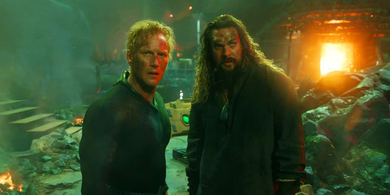 Jason Momoa's Aquaman with Patrick Wilson's Orm in Aquaman 2