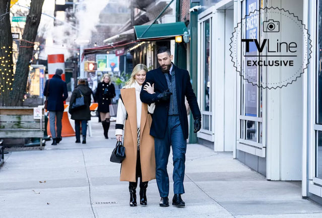 Zeeko Zaki as OA Zidan Walking Arm in Arm with Comfort Clinton as Gemma Brooks in FBI Season 6