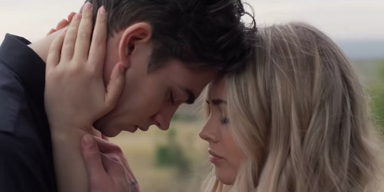 Tessa and Hardin embrace in After Ever Happy