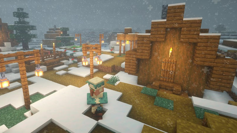 Biệt thự gỗ ấm cúng trong thế giới Minecraft