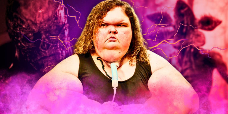 1000-Lb Sisters' Tammy Slaton monster montage with pink background