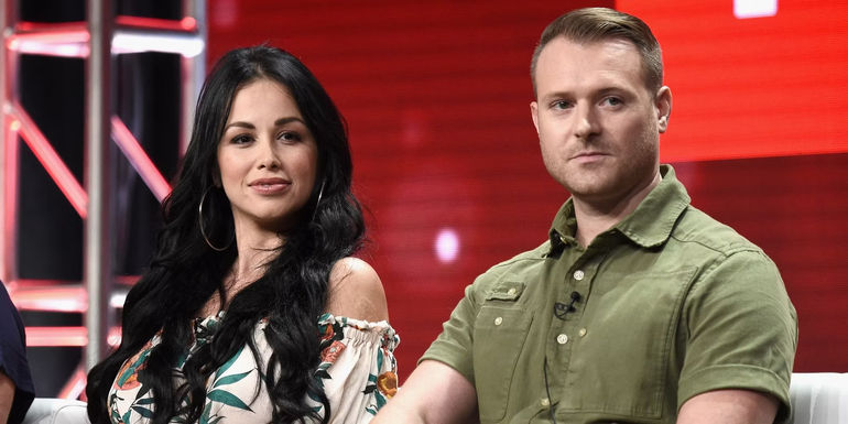 Paola Mayfield and Russ Mayfield from 90 Day Fiancé looking to the side