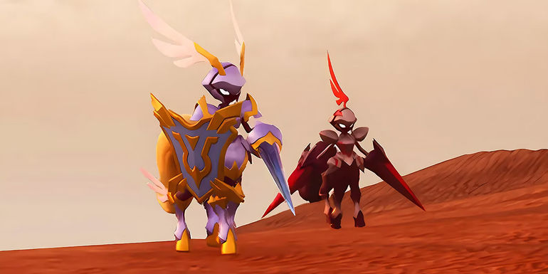 Necromus and Paladius from Palworld