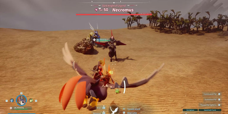 Image of Necromus and Paladius in Palworld