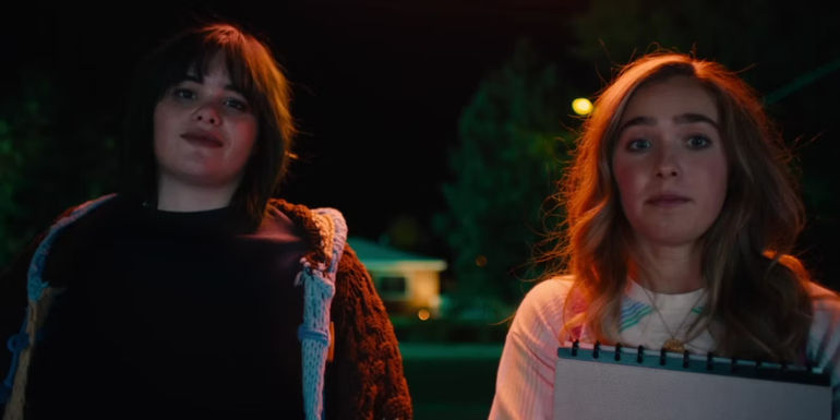Haley Lu Richardson and Barbie Ferreira in Unpregnant.