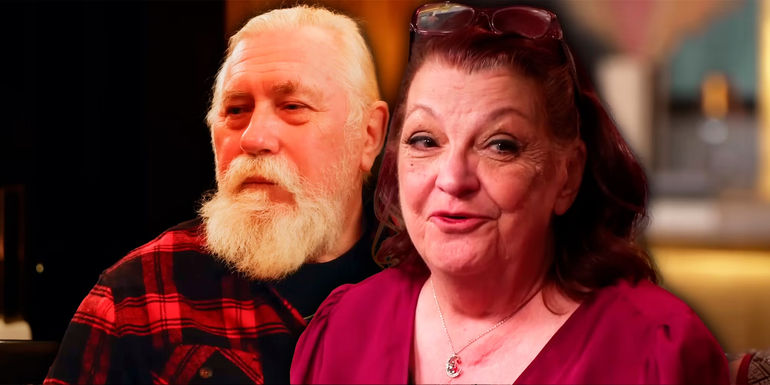 90 Day Fiance's Debbie Johnson and Tony Starcevich looking off-camera