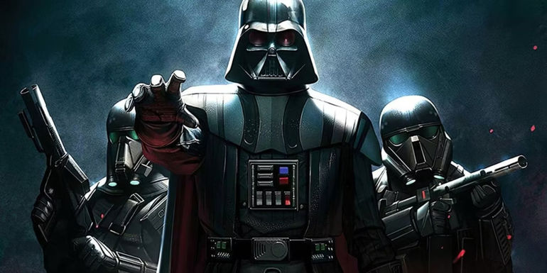 Darth Vader and his Death Troopers.