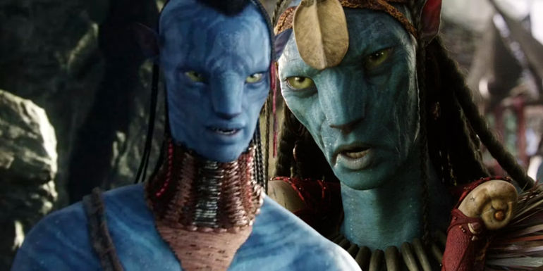 Laz Alonso as Tsu'tey and Wes Studi as Eytukan in Avatar