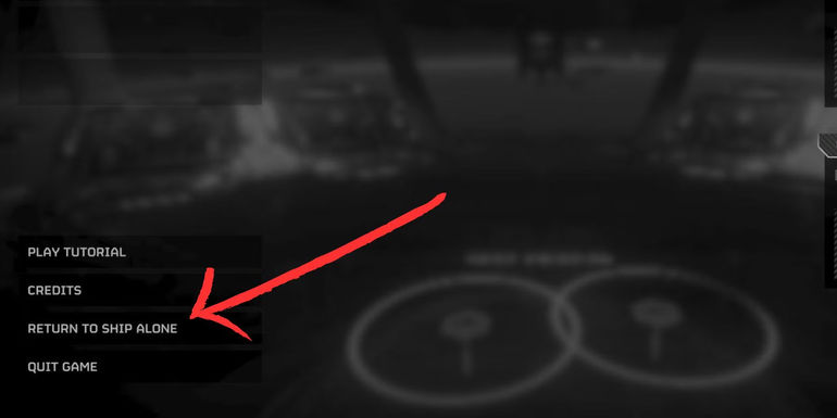 Screenshot of return to ship option helldivers 2 - Menu