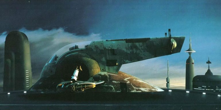 Boba Fett's Slave One in Star Wars The Empire Strikes Back