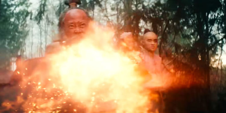 Iroh manipulates fire in Netflix's Avatar: The Last Airbender