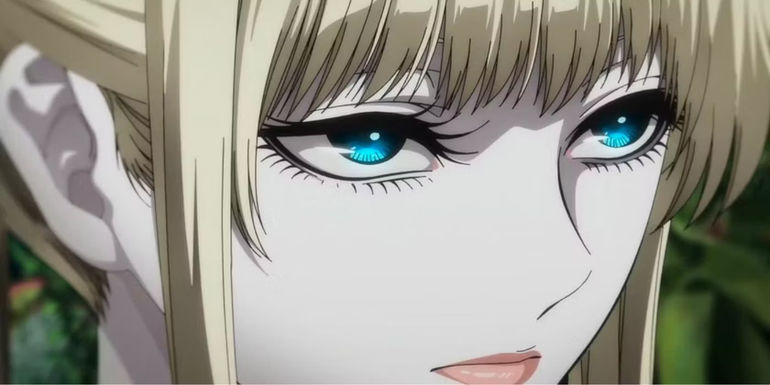 A woman with blonde hair and blue eyes from Witch and the Beast.