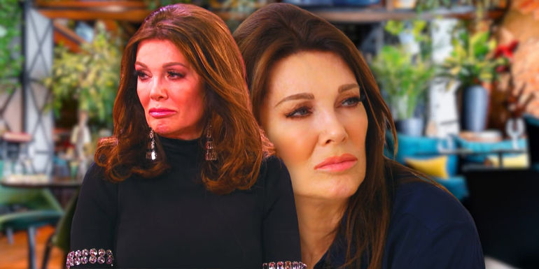 Montage of Vanderpump Rules' Lisa Vanderpump, looking sad