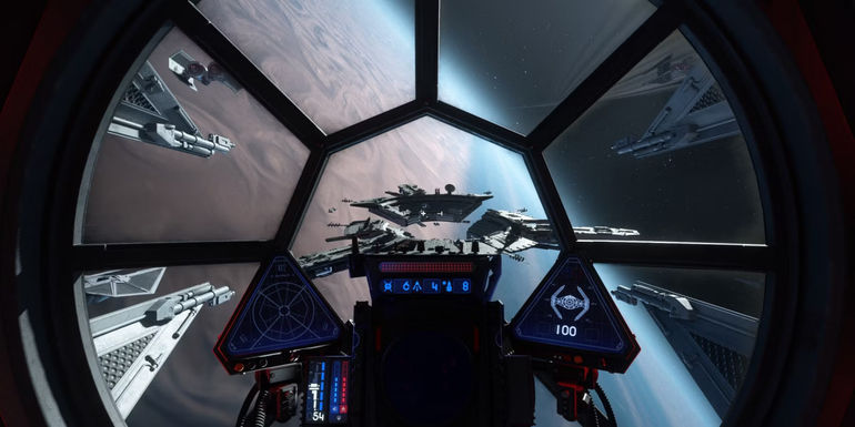 Star Wars Squadrons TIE Fighter Cockpit