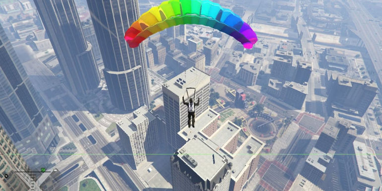 deploying a parachute gta 5