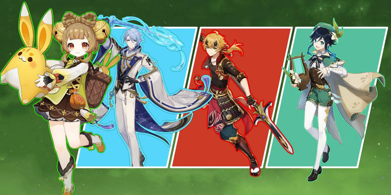 Genshin Impact Team Composition Yaoyao Ayato Thoma Venti