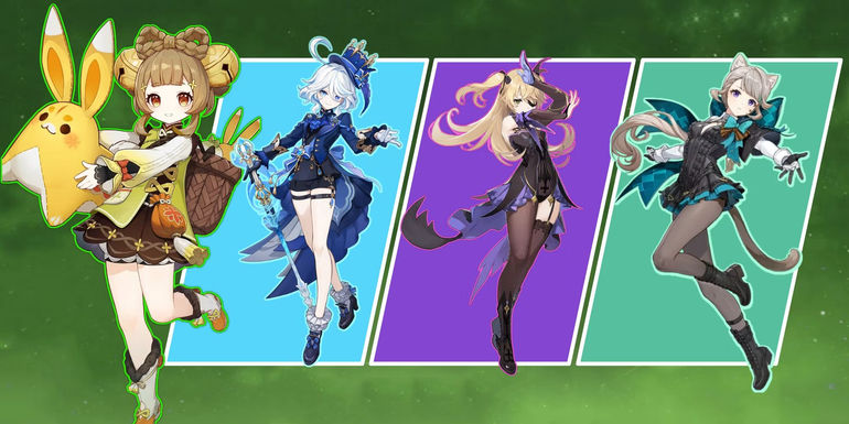 Genshin Impact Team Composition Yaoyao Furina Fischl Lynette