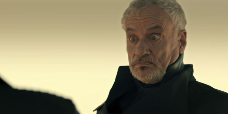 Q slaps Jean-Luc Picard in Season 2