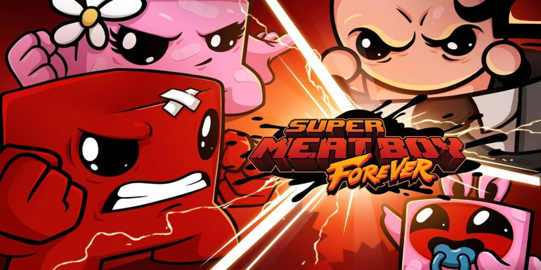 super meat boy forever keyart