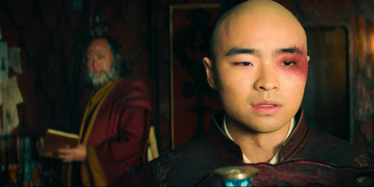 Zuko and Uncle Iroh in a poignant moment from Avatar: The Last Airbender