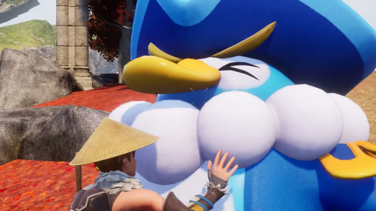 Palworld Bug Creates Giant Penking in Player's World