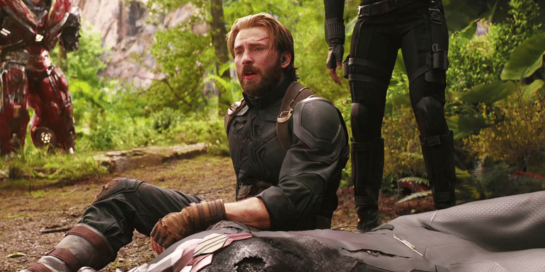 Steve Rogers in Avengers Infinity War's cliffhanger ending