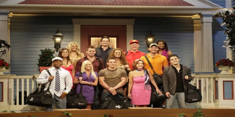 Big Brother Season 10 cast photo in front of house - Big Brother's Ollie & April Have Found New Love