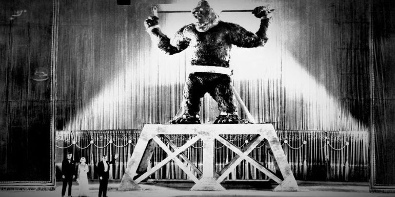 King Kong on stage when captured in the 1933 movie - King Kong (1933)
