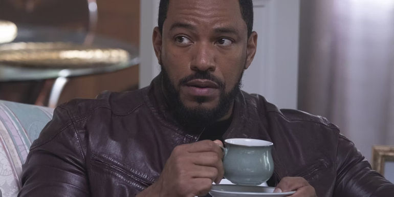 Mother's Milk drinking milk from a cup