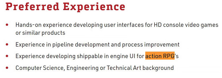 Action RPG mention in Santa Monica Studio job ad description - Since its beginnings in the late '90s, the Sony subsidiary has always tackled one game at a time, not accounting for pre-production periods