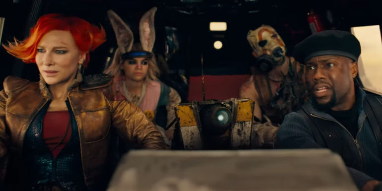 Borderlands Main Cast in a car - Eli Roth's Next Movie After Thanksgiving Is 2024's Borderlands