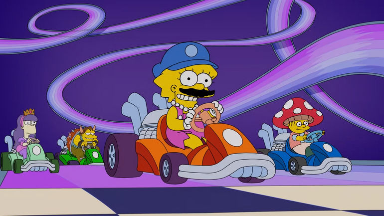The Simpsons' Creative Spin on Racing: Lisa's Karting Adventure