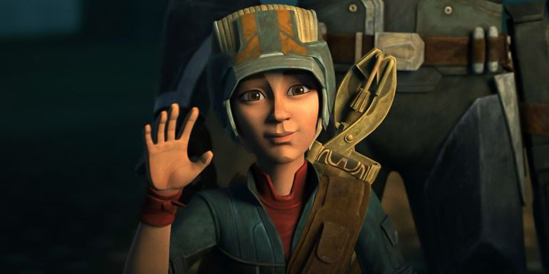 Omega, fully armored, waves and smiles in The Bad Batch season 2 - The Bad Batch Season 3 Is A Massive Step Forward In Star Wars